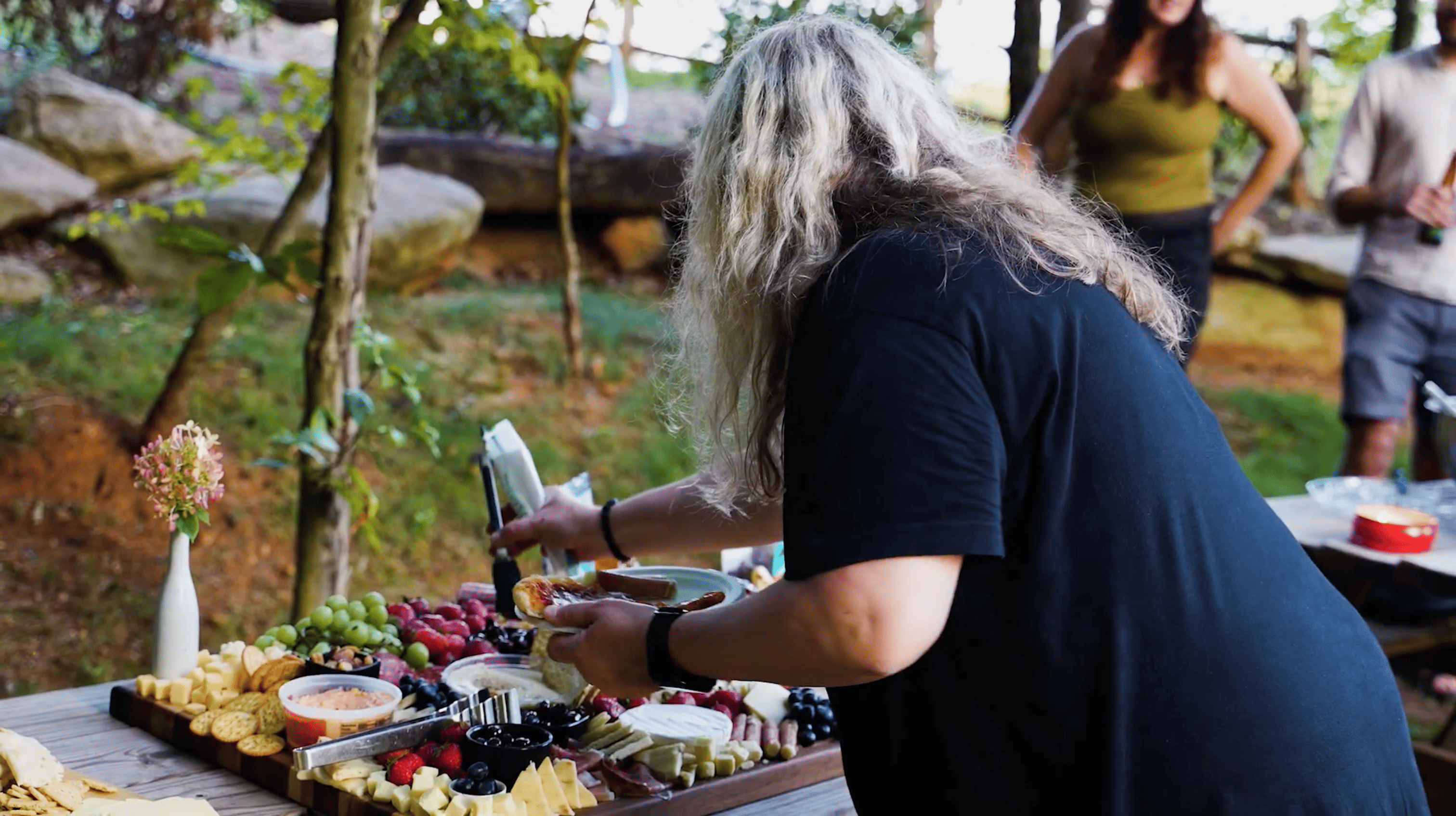 Communal meals at The Clearing