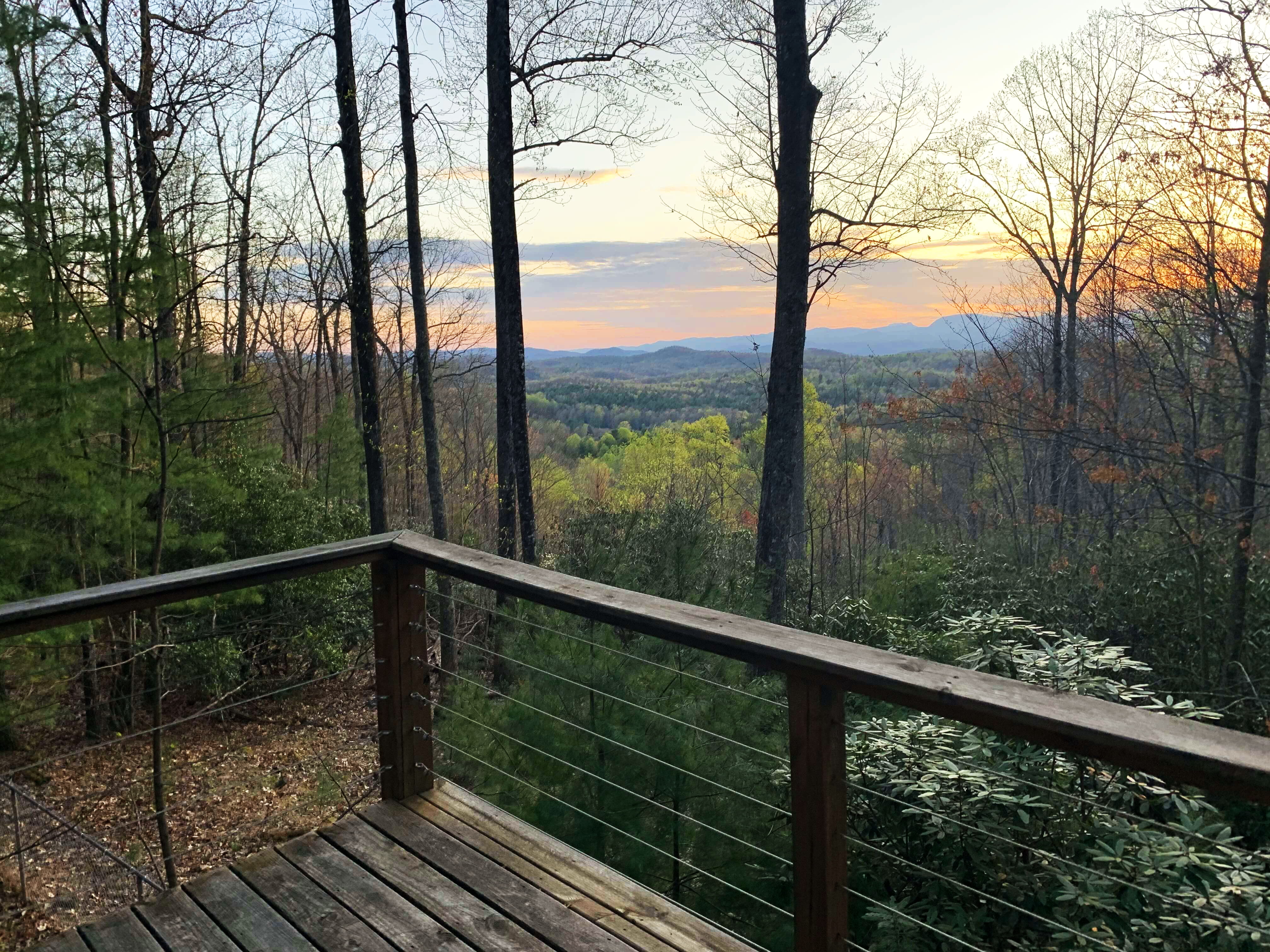 Mountain view from the property